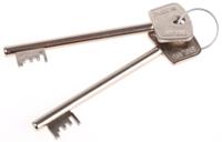 2802-0206cb Euro-Locks a Lowe & Fletcher group Company Steel Safe Lock, 5mm Panel-to-Tongue, Key Unlock