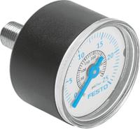 ma-40-25-g14-en Festo G 1/4 Analogue Pressure Gauge 25bar Inline 25mm Outside Diameter