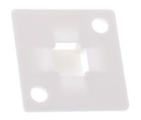 151-10901-qm20-pa66-na HellermannTyton Natural Cable Tie Mount 20 mm x 20mm, 4mm Max. Cable Tie Width