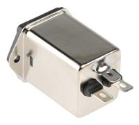 fn9260b-6-06 Schaffner 6A, 250 V ac Male Panel Mount IEC Inlet Filter FN9260B-6-06, Faston 2 Fuse
