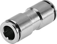 npqh-d-q14-e-p10 Festo NPQH Series Straight Tube-to-Tube Adaptor, Push In 14 mm to Push In 14 mm, Tube-to-Tube Connection Style, 578328