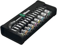 05004018001 Wera 28-Piece Metric 1/4 in Standard Socket/Bit Set with Ratchet, 6 point; Hex Bit; Phillips Bit; Pozidriv Bit; Torx Bit