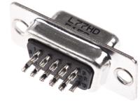 l77hde15s Amphenol Communications Solutions HD 15 Way Panel Mount D-sub Connector Socket
