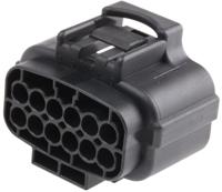 2822638-1 TE Connectivity, Econoseal J 070 Mk II+ Automotive Connector Plug Black 12 Way