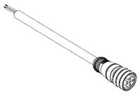 1200060474 Brad from Molex Female 4 way M12 to Male Free End Sensor Actuator Cable, 5 m