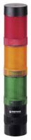 63930001 Werma KombiSIGN 40 Series Red/Green/Yellow Signal Tower, 3 Lights, 24 V, Base Mount, Wall Mount