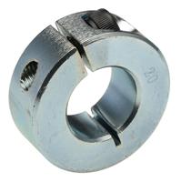 145-659 RS PRO Shaft Collar, One Piece, Clamp Screw, Bore 20mm, OD 40mm, W 15mm, Steel