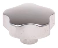 478-490 RS PRO Silver Multiple Lobes Clamping Knob, M8, Threaded Hole