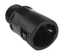 7tca296000r0585-al21m20abl Adaptaflex Straight, Conduit Fitting, 21mm Nominal Size, M20, Nylon 66, Black IP66 rating
