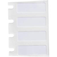 m6-10-423 Brady B-423 Black on White Cable Labels, 19.05 mm Width, 6.35mm Label Length, 19.05mm Label Width