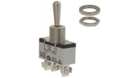 638h APEM Toggle Switch, On-Off-Momentary, 1P, Screw Terminal, 250V ac