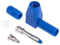 207-0878 RS PRO Blue Male Banana Plug, 4 mm Connector, Solder Termination, 20A, 1000V