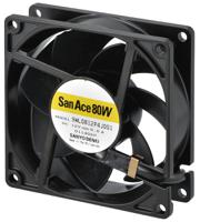 9wl0824p4j001 Sanyo Denki San Ace 9WL Series Axial Fan, 24 V dc, DC Operation, 124.2m³/h, 6.72W, 280mA Max, IP68, 80 x 80 x 25mm