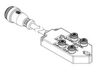 1202510109 Brad from Molex 120119 Series Sensor Box, 300mm cable, 5 way, 4 port