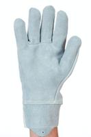 tc1-09 Tornado Colossus Grey Leather Work Gloves, Size 9, Leather Coating