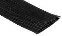 408-227 RS PRO Expandable Braided PET Black Cable Sleeve, 50mm Diameter, 5m Length
