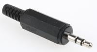 kls-40 Lumberg Jack Connector 3.5 mm Cable Mount Stereo Plug, 3Pole 1A