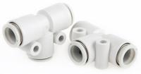 kq2t10-00a SMC KQ2 Pneumatic Tee Tube-to-Tube Adapter, Push In 10 mm