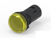 1-2489541-5 TE Connectivity, 1-2489541, Screw Mount Yellow LED Pilot Light, 19.6mm Cutout, IP20, IP65, Dome, 415V ac