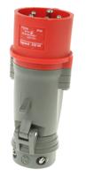 52244 Legrand, HYPRA IP44 Red Cable Mount 3P + N + E Industrial Power Plug, Rated At 16A, 415 V