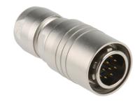 hr10-10p-12p-73 Hirose Circular Connector, 12 Contacts, Cable, Miniature Connector, Plug, Male, HR10 Series