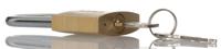 195-8246 RS PRO Key Brass, Stainless Steel Padlock, Keyed Alike, 6mm Shackle, 40mm Body