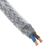 196-4656 RS PRO SY Control Cable, 2 Cores 1.5 mm², Screened, 50 m, Transparent Polyvinyl Chloride Sheath