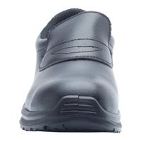 r09-src04b-12 L & M Young Unisex Black Steel Toe Capped Safety Shoes, UK 12, EU 47