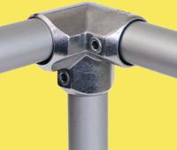 l20-8 Kee Lite Side Outlet Elbow, Connecting Component, Strut Profile Type 8, Round Tube Size Type 8