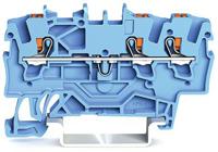 2201-1304 WAGO  TOPJOB S, 2201 Series Blue, 1.5mm², Single-Level, Push-In Cage Clamp Termination, ATEX, IECEx