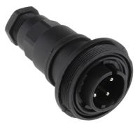 px0749p Bulgin Circular Connector, 4 Contacts, In-Line, Standard Connector, Plug, Male, IP68, IP69K, Standard Buccaneer Series