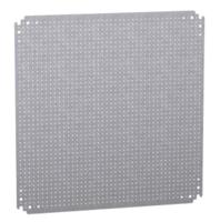 nsymf66 Schneider Electric PanelSeT Series Perforated Mounting Plate, 565mm H, 550mm W, 125mm L for Use with CRN, S3X, Spacial