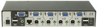 av4pro-vga-uk Adder 4 Port USB VGA KVM Switch, 3.5 mm Stereo