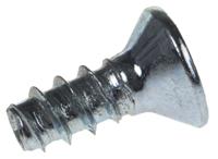 482-8098 RS PRO Bright Zinc Plated Steel Countersunk Head Thread Forming Screw, N°6 x 3/8in Long 9mm Long