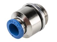 qs-g38-8-i Festo QS Series Straight Threaded Adaptor, G 3/8 Male to Push In 8 mm, Threaded-to-Tube Connection Style, 186111