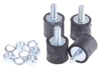 1615vd512-60 FIBET M5 Anti Vibration Mount, Male to Female Bobbin with 25.5kg Compression Load