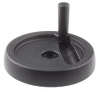702-7841 RS PRO Black Thermoplastic Hand Wheel, 150mm diameter