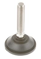 a090005 Nu-Tech Engineering M16 PA Reinforced Nylon Adjustable Foot, 1500kg Static Load Capacity 10° Tilt Angle