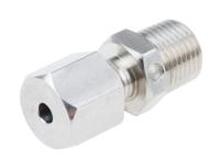 123-5561 RS PRO 1/8 NPT Compression Fitting for Use with Thermocouple or PRT Probe, 3mm Probe, RoHS Compliant Standard