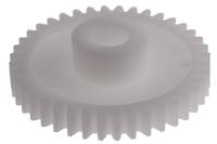 521-7584 RS PRO POM 40 Teeth Spur Gear, 1 Module, 8mm Bore Diam, 40mm Pitch Diam, 16mm Hub Diam