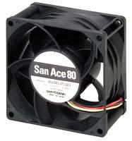 9gv0812p1h03 Sanyo Denki San Ace 9GV Series Axial Fan, 12 V dc, DC Operation, 222m³/h, 36W, 3A Max, 80 x 80 x 38mm