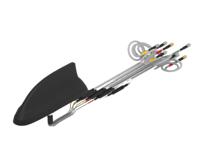 l001044-03 TE Connectivity L001044-03 Whip Multiband Antenna with SMA, SMA RP Connector, 5G, GNSS, Wi-Fi