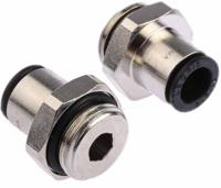 3101-08-17 Legris LF3000 Series Straight Threaded Adaptor, G 3/8 Male to Push In 8 mm, Threaded-to-Tube Connection Style
