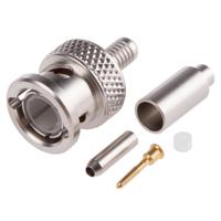 r142076161 Radiall, Plug Cable Mount BNC Connector, 75Ω, Crimp Termination, Straight Body