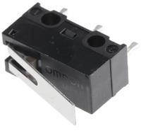 d2f-01l Omron Hinge Lever Micro Switch, PCB Terminal, 100 mA @ 30 V dc, SPDT, IP40