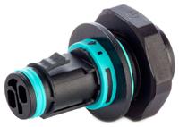 136-9905 RS PRO Tee Socket, 2-Pole, Female, 1-Way, Panel Mount, 10A, IP68