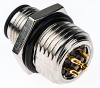 1838893-3 TE Connectivity Circular Connector, 5 Contacts, Panel, M12 Connector, Plug, Male, IP67, M12 Series
