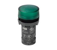 1sfa619403r5232-cl2-523g ABB, CL2-523G, Panel Mount Green LED Pilot Light, 22mm Cutout, IP66, IP67, IP69K, Round, 230V ac