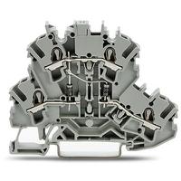 2002-22141000-490 WAGO 2002-2214/1000-490 TOPJOB S Series Grey, 2.5mm², 2-Level, Push In Termination
