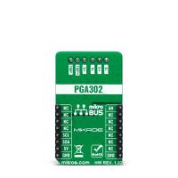mikroe-4658 MikroElektronika Load Cell 3 Click Pressure Sensor Add On Board for PGA302 mikroBUS Socket